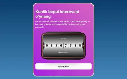 1Win O‘zbekiston o‘yinchilari uchun lotereya