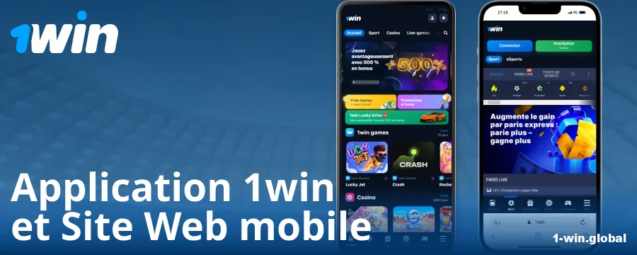 Application mobile pour les joueurs français de 1Win