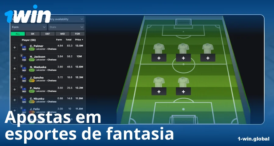 Jogar esportes de fantasia no 1Win Brasil