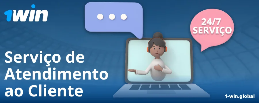 Contatos de suporte para apostadores do 1Win BR