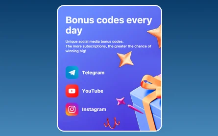 Social media bonus for 1Win players