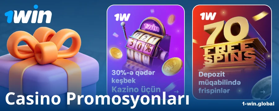 1Win Azərbaycanda kazino bonusları