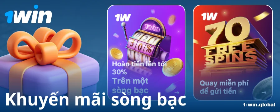 Tiền thưởng sòng bạc cho người chơi 1Win Việt Nam