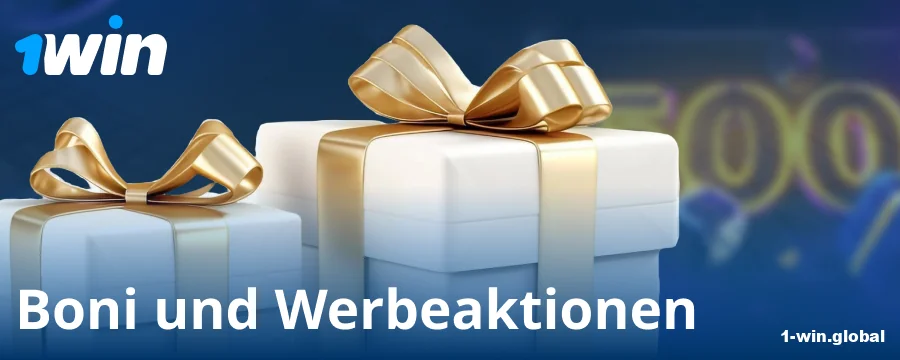 Boni für deutsche Spieler bei 1Win