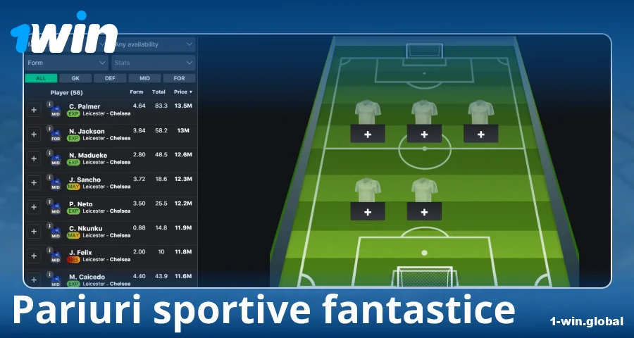 Jucați fantezie sport la 1Win România