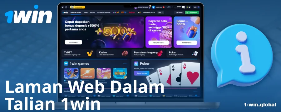 Maklumat mengenai kasino 1Win