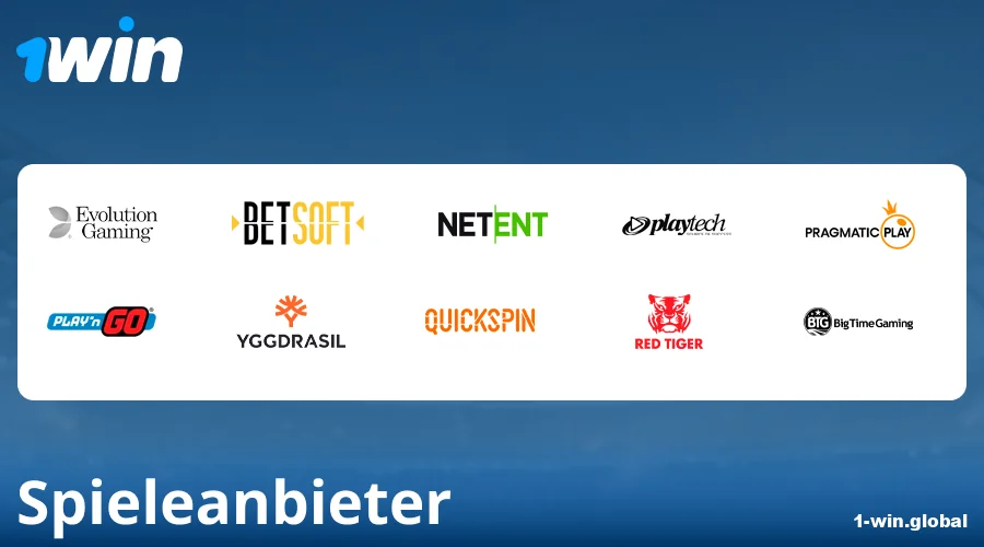 Entwickler von Casinospielen bei 1Win Deutschland