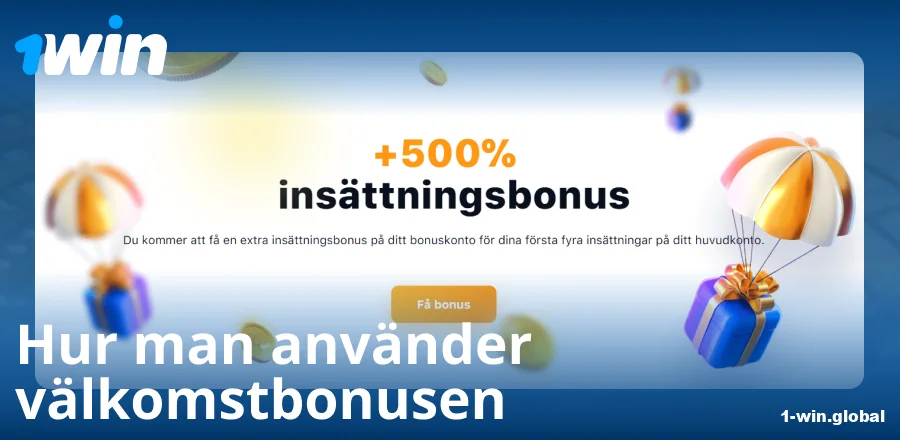 Guide till välkomstbonus på 1Win SE