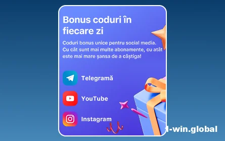 Bonus pentru rețelele sociale pentru jucătorii 1Win RO