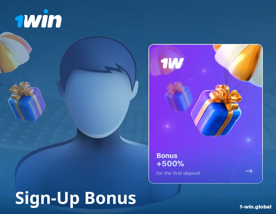 Welcome bonus for 1win sign-up players